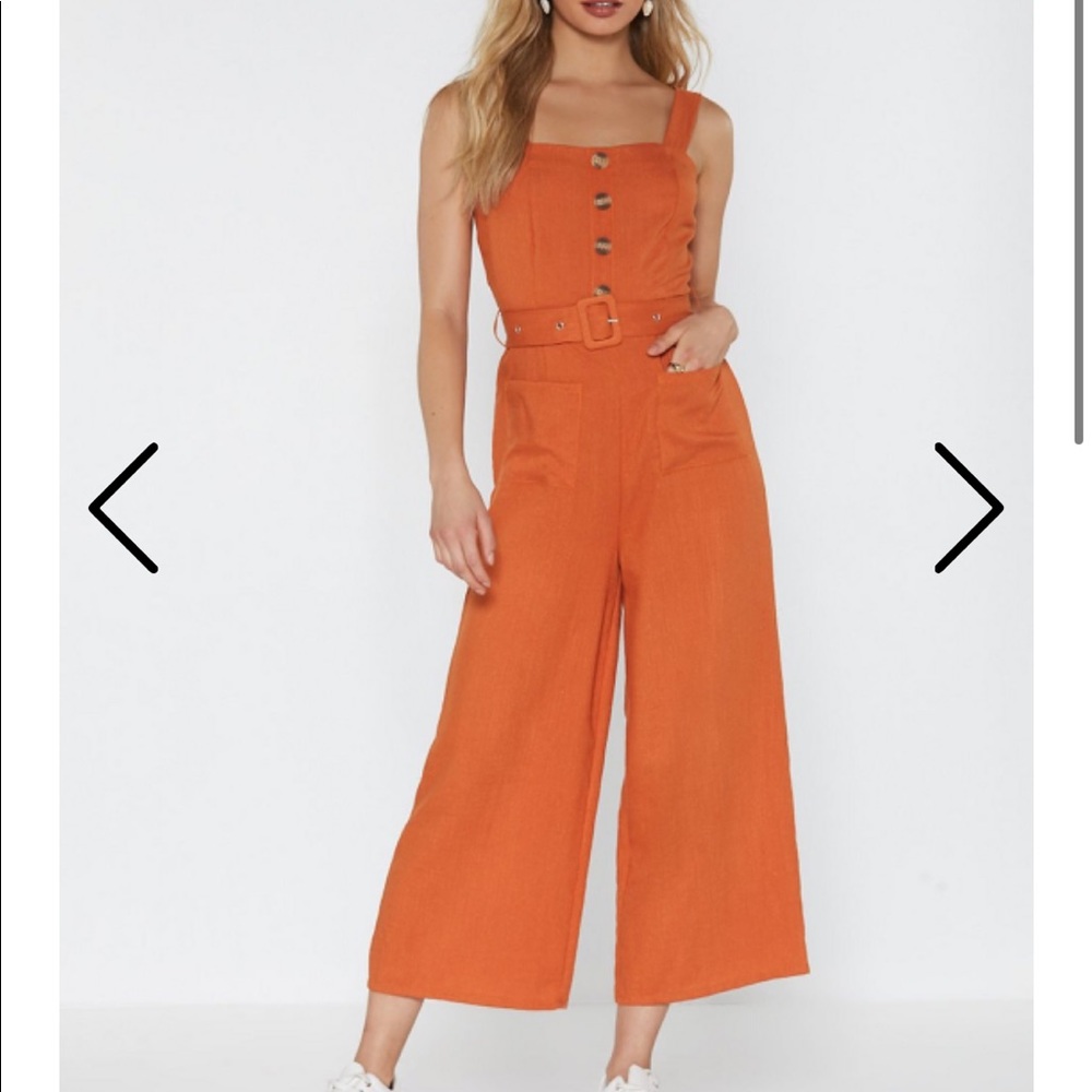 Nasty Gal Orange Jumpsuit